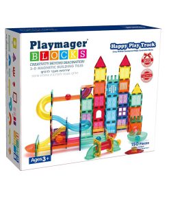 הרכבת מגנטים בתלת מימד דגם לונה פארק 150 חלקים PLAYMAGER