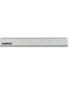 סרגל אלומיניום סילבר 15 ס"מ - CAMPUS