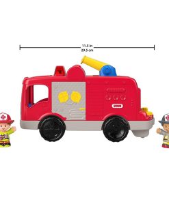 ⁦כבאית מנגנת עם 2 כבאים - FISHER PRICE⁩ – תמונה ⁦3⁩