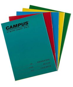 מארז 5 מחברות צבעוניות במגוון סוגים לבחירה CAMPUS