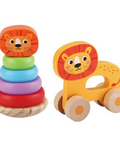 ⁦מיני מגדל טבעות מעץ בדגמים לבחירה - PITOYS⁩ – תמונה ⁦3⁩