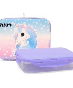 ⁦קופסת אוכל לילדות ותיק תרמי במגוון מותגים + הדבקת שם בחום KAL GAV⁩ – תמונה ⁦8⁩