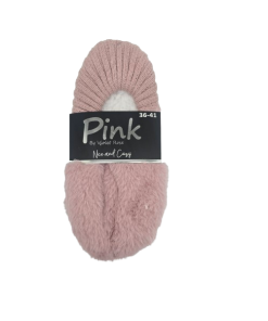 גרב נעלי בית לנשים - PINK – תמונה 3