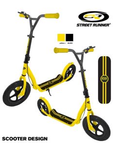 ⁦קורקינט‭ ‬STREET RUNNER‭ ‬ ‬מתקפל‭ ‬עם‭ ‬גלגלים‭ ‬גדולים‭ ‬מעצור‭ ‬דיסק‭ ‬ובולמי‭ ‬זעזועים⁩ – תמונה ⁦3⁩