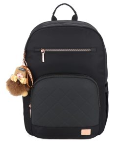 תיק גב חצי אורטופדי לבית הספר Soft Glam מבית Air Bear שחור