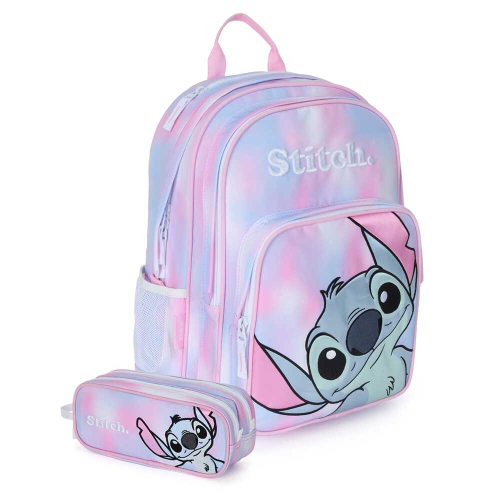 תיק גב לילדים ונוער + קלמר Stitch Pastel