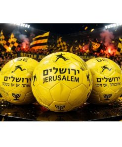 כדור כדורגל - כדור אוהדים ירושלים צהוב